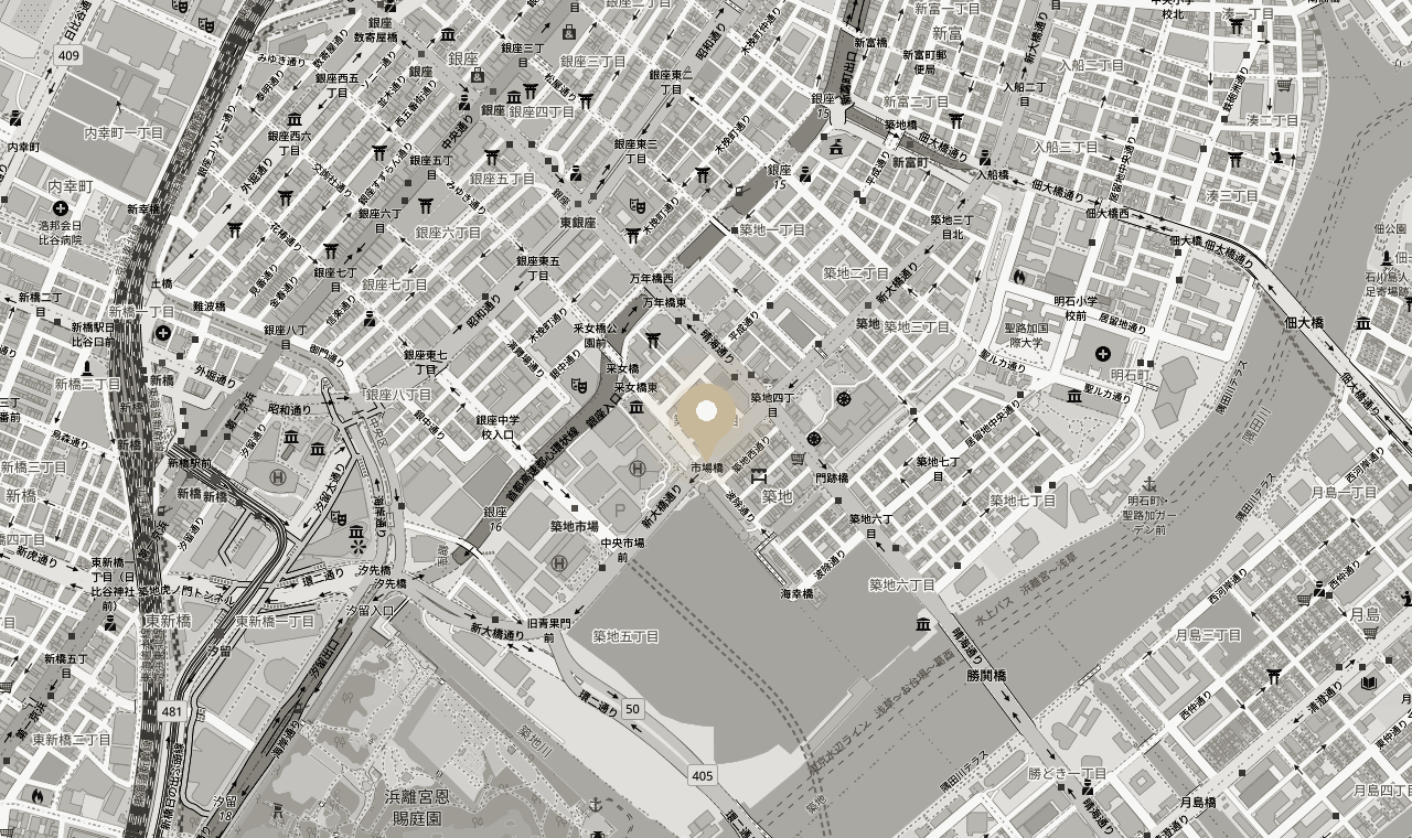 地図: 築地4-16-7